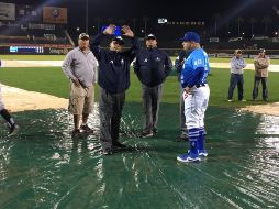 A pesar de reprogramarlo dos veces con la esperanza de poder jugar, finalmente el partido fue cancelado debido a la lluvia en Ciudad Obregón. CHARROS DE JALISCO
