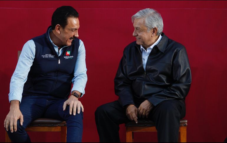 El Presidente estuvo acompañado del gobernador de Hidalgo, el priista Omar Fayad Meneses. NTX / O. Ramírez