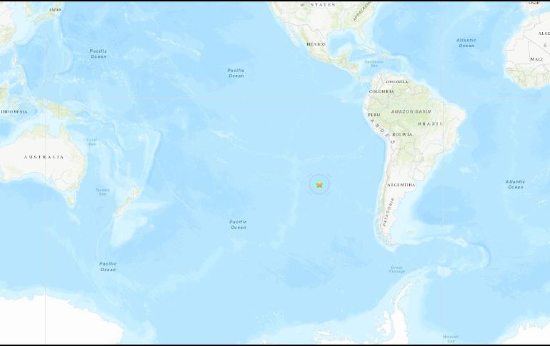 El hipocentro del temblor alcanzó los diez kilómetros de profundidad. ESPECIAL/USGS