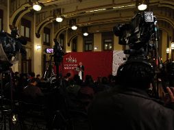 El Presidente Andrés Manuel López Obrador afirma que en su administración se acabó el espionaje telefónico. NTX / O. Ramírez