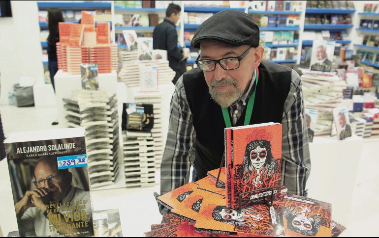 El autor, en su paso por la pasada Feria Internacional del Libro en Guadalajara 2018. EL INFORMADOR / E. Barrera