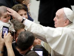 El papa Francisco tuvo su reunión de Navidad con sus principales colaboradores de la Curia Romana. AP. A. Medichini