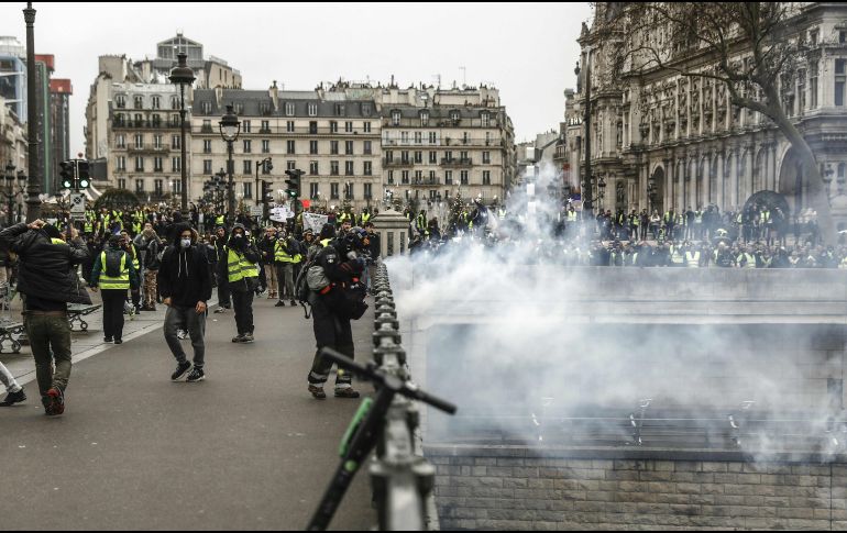 París ha sido escenario de violentos enfrentamientos en las manifestaciones anteriores de este movimiento. AFP / S. Al-Doumy