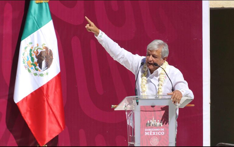 López Obrador estuvo en el municipio de la Sierra Norte de Oaxaca, cuyo acceso es por un camino de terracería de ocho kilómetros. SUN