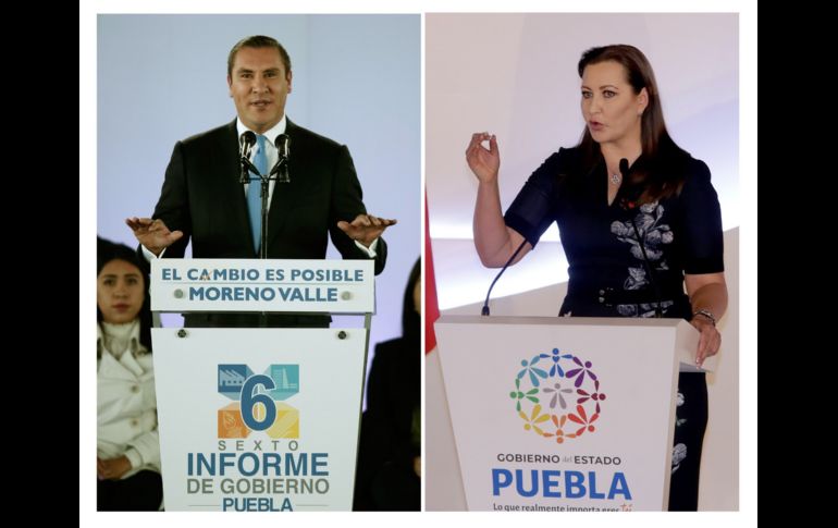 La gobernadora de Puebla, Martha Érika Alonso Hidalgo, y su esposo y ex mandatario de la misma entidad, Rafael Moreno Valle, fallecieron este lunes en un accidente aéreo. EFE/ARCHIVO