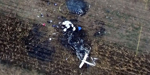 Confirman cinco muertes tras accidente a&eacute;reo en Puebla