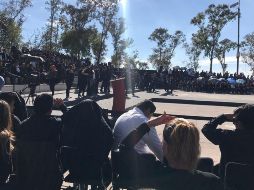 Se tiene contemplado una guardia de honor por parte de los gobernadores y de la secretaria de Gobernación, Olga Sánchez Cordero. TWITTER/@erickbecerra1