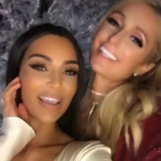 Kim Kardashian y Paris Hilton se deslizan sobre nieve