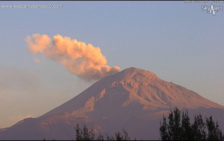 Autoridades explican que el semáforo de alerta volcánica se mantiene en Amarillo Fase 2. TWITTER/ @Popocatepetl_MX