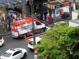 Momentos después del ataque, policías lograron detener a Marcos Venício Moreira Andrade, autor confeso del homicidio. TWITTER