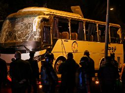 El explosivo improvisado estaba ubicado sobre un muro en la calle Mariyutiya, en el distrito de Haram. EFE/M. Hossam