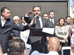 Esta es la primera ocasión en la historia política del estado de Morelos que un alcalde electo rinde protesta sin la presencia del Cabildo saliente. TWITTER / @AntonioLobito01