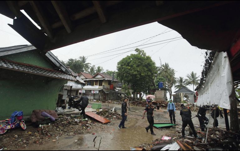 El tsunami golpeó el pasado 22 de diciembre en el estrecho de Sonda, en Indonesia. AP