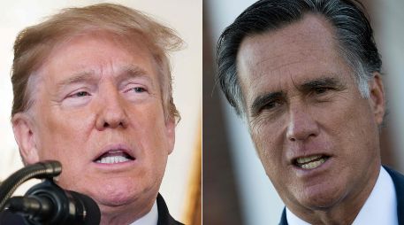Romney hace notar que la confianza internacional en el liderazgo global de Estados Unidos ha caído en casi 70 puntos porcentuales desde 2016. AFP / ESPECIAL