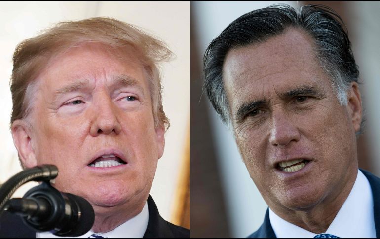 Romney hace notar que la confianza internacional en el liderazgo global de Estados Unidos ha caído en casi 70 puntos porcentuales desde 2016. AFP / ESPECIAL