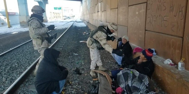 La Sedena apoya a poblaci&oacute;n de Sonora ante bajas temperaturas