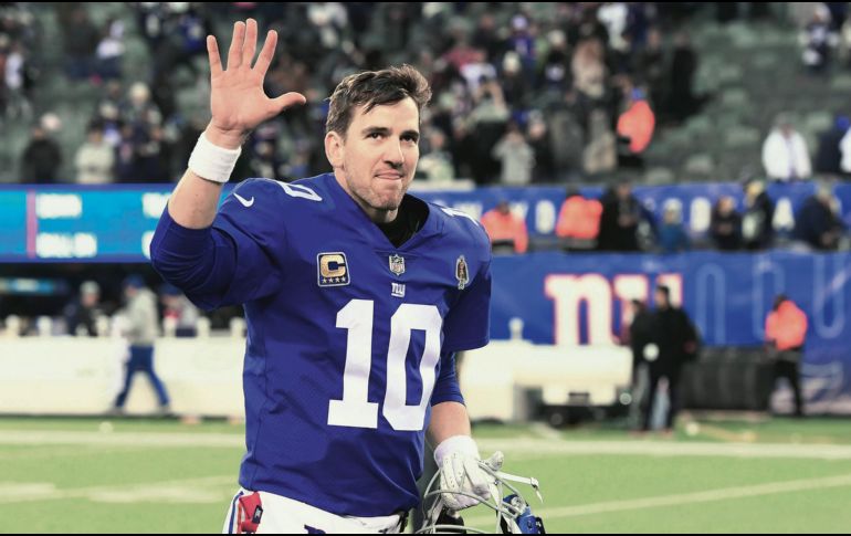 Eli Manning es mariscal de campo de los Giants desde 2004 y ha ganado dos Super Bowls. AFP / S. Ryan