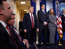 Trump aseguró que necesitan detener la droga que llega a Estados Unidos a través de las fronteras. AP/J. Martin