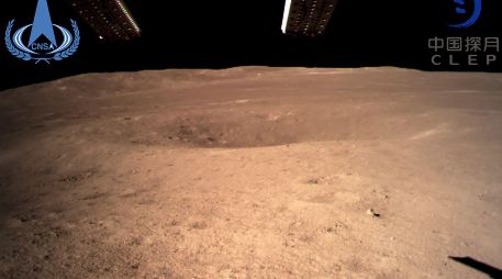 Chang’e-4. Primera imagen enviada por la sonda desde la Luna. AFP