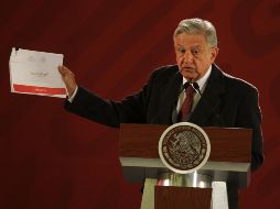 López Obrador reitera que no habrá excepciones sobre la presentación de la declaración de bienes. NTX / Ó. Ramírez