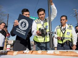 La Rosca de Reyes fue validada por la organización internacional de Récord Guinness. EFE / M. Sierra