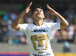 Felipe Mora reacciona después de que su gol fue invalidado por el VAR. EL UNIVERSAL