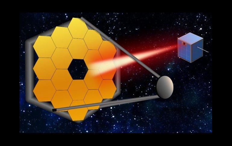 Expertos creen que el uso de la luz láser de la segunda nave espacial servirá para estabilizar el sistema de presión en un gran telescopio segmentado, ahorrando tiempo y dinero. TWITTER / @MIT