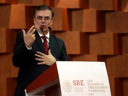 Ebrard inauguró la XXX Reunión Anual de Embajadores y Cónsules. SUN/I. Stephens