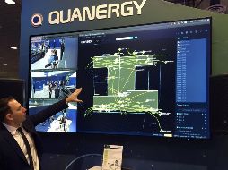 Quanergy Systems muestra a los asistentes del CES cómo su tecnología se está implementando en proyectos piloto en la frontera entre India y Pakistán. AFP/R. Leber