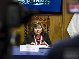 La nueva fiscal general de Perú, Zoraida Ávalos, asiste a una conferencia de prensa hoy en Lima. EFE/E. Cavero