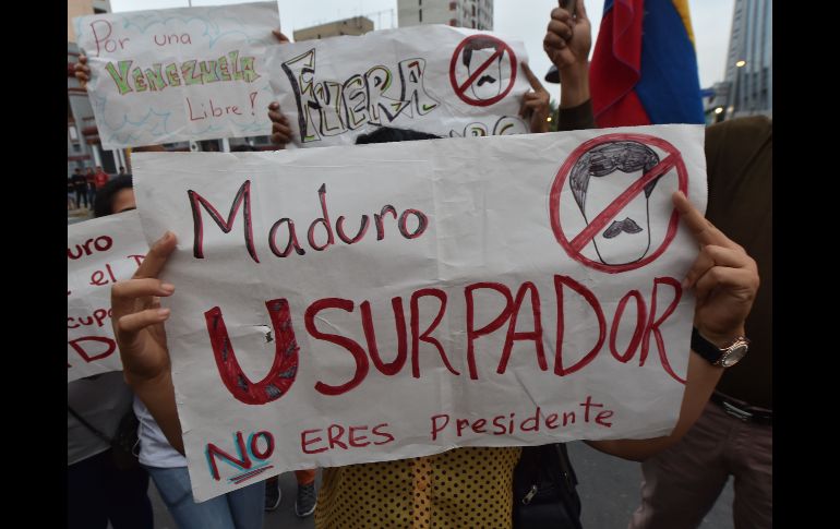 Oposición en Lima, Perú. AFP / C. Bouroncle