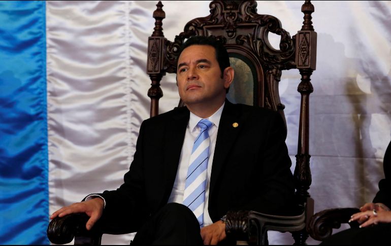 El presidente guatemalteco Jimmy Morales anunció el lunes que de manera unilateral y de inmediato ponía fin al mando de la comisión, pese a que el mismo firmó y solicitó en 2016 que el ente permaneciera hasta septiembre de 2019. EFE / E. Biba