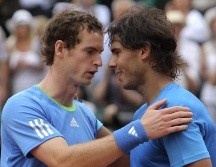 Murray (I) tiene 31 años y cumplirá 32 en mayo; Nadal (D) cumplirá 33 en junio. AP/ARCHIVO