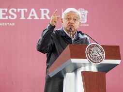 Andrés Manuel llamó a la gente a que no caiga en los llamados de la delincuencia a robar el combustible. NTX / J. Pazos