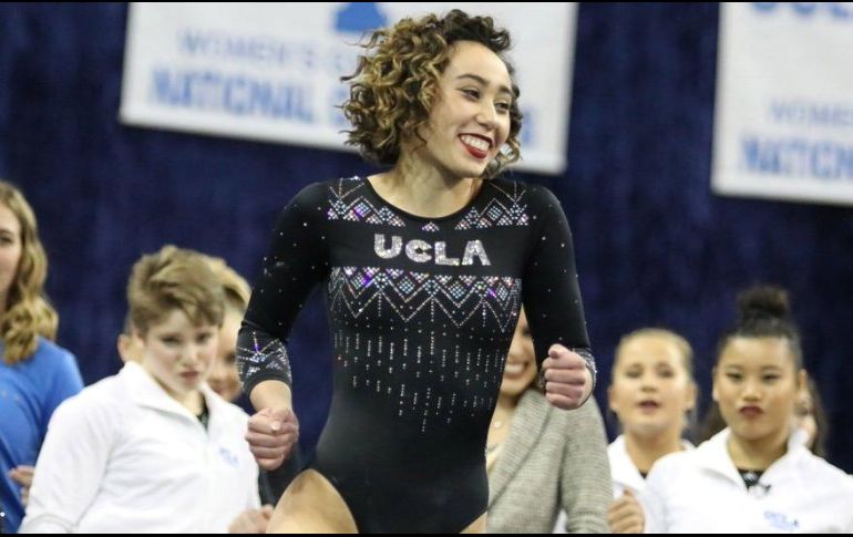 La participación de Katelyn le otorgó a la UCLA el triunfo en el desafío de gimnasia universitario, evento que se realizó el fin de semana en Florida, EU. TWITTER / @ uclagymnastics