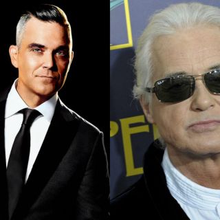 Robbie Williams pone la música a todo volumen para "atormentar" a Jimmy Page