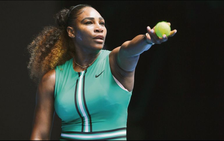 Serena Williams no fue exigida en su debut en el Abierto de Australia. AFP / P. Crock