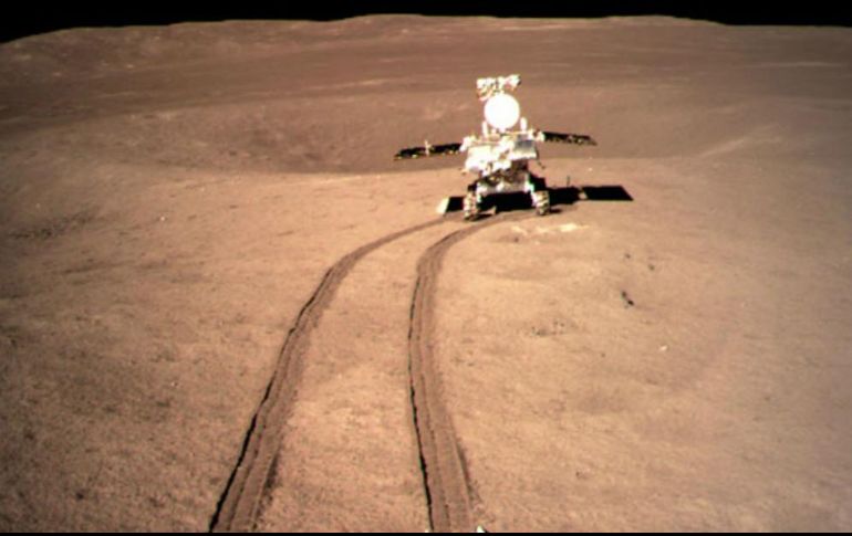 La sonda Chang'e 4 es la primera en alunizar en la cara oculta de la Luna. ESPECIAL / cnsa.gov.cn