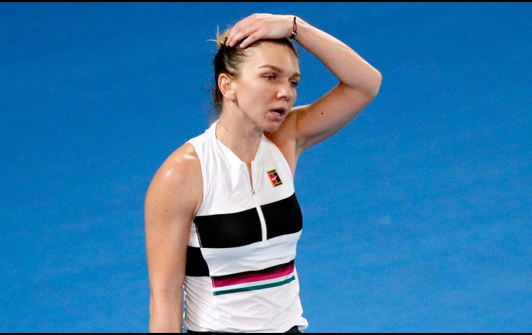 La número uno mundial, la rumana Simona Halep, tuvo que luchar durante tres sets, para ganar por 6-3, 6-7 (5/7) y 6-4, a la estadounidense Sofia Kenin. AFP / D. Gray