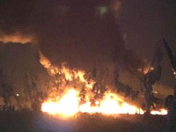 La explosión comenzó por una toma clandestina hecha por pobladores de la zona. EL UNIVERSAL