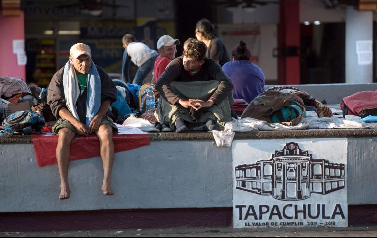 Este sábado los integrantes de la caravana viajaron de Tapachula a Huixtla. AFP / A. Meléndez
