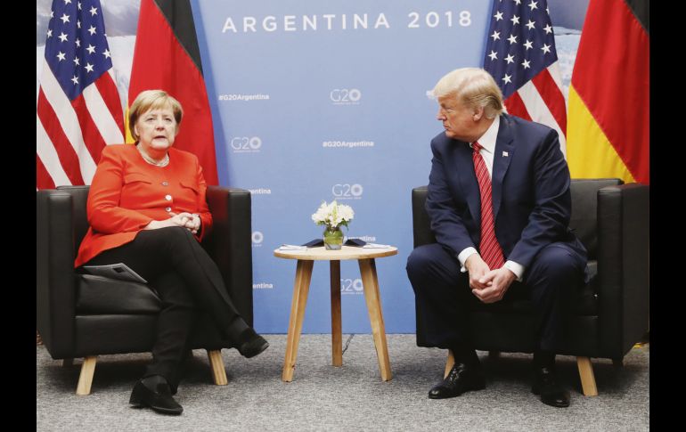 Diferencias. El mandatario estadounidense ha tenido problemas con varios mandatarios, como Ángela Merkel (Alemania), cuando se discuten temas de migración, defensa y comercio.