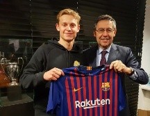 El jugador holandés se incorporará al equipo a partir del 1 de julio de 2019. ESPECIAL / fcbarcelona.es