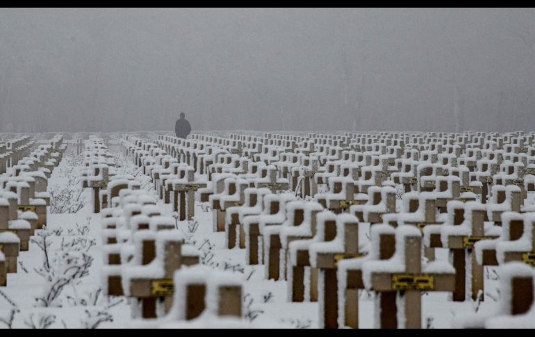 Tumbas en el cementerio militar Notre-Dame de Lorette en Souchez, en el norte de Francia. AFP/D. Charle