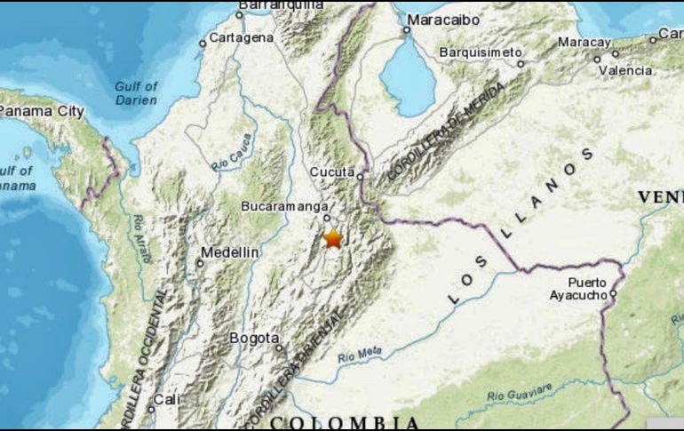 El epicentro del sismo se registró en el municipio de Zapatoca, en Santander. ESPECIAL