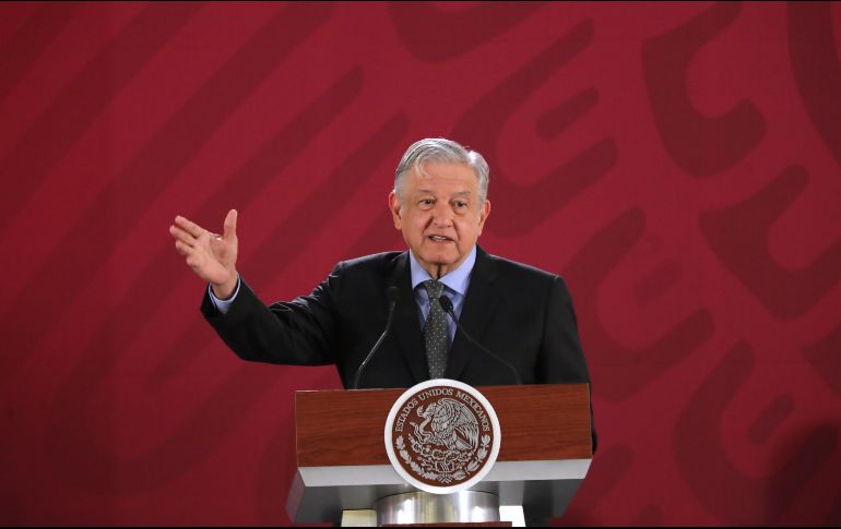 López Obrador enumeró cuatro principios básicos de la política exterior: no intervención, autodeterminación de los pueblos, solución pacífica y respeto a DH. EFE / C. Ramos