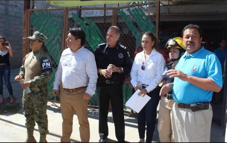 Al lugar acudieron elementos de la Policía Estatal y Municipal así como elementos de Protección Civil. ESPECIAL/