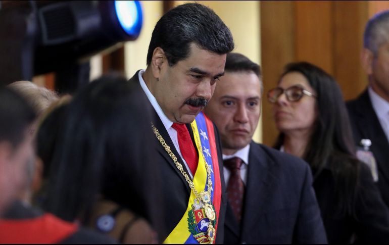 Argumentan que la intención es dar ''un tiempo mínimo, necesario, para dar una oportunidad'' a Maduro para que convoque elecciones ''justas y libres''. EFE / C. Hernández