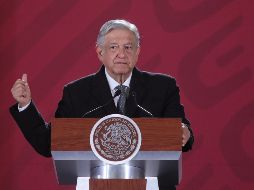 López Obrador aclara que no debe haber una imposición: ''No la fuerza, no la decisión de las hegemonías, sino que con el diálogo se piense en la población de Venezuela''. EFE / S. Gutiérrez