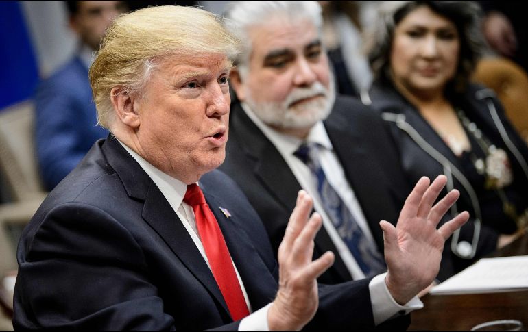 Trump se ha mostrado además optimista de que se logren los recursos para su proyecto fronterizo. AFP/B. Smialowski